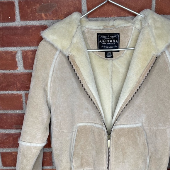 Vintage genuine leather zip up jacket - Picture 6 of 9